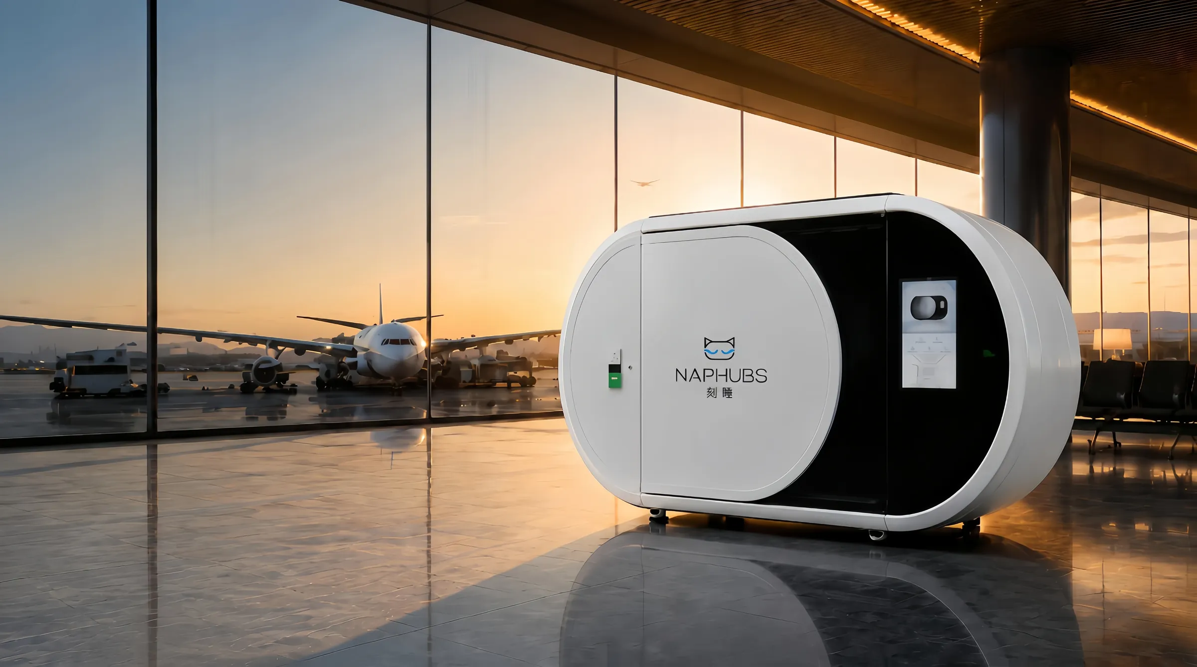 NAPHUBS Rest Cabin — premium private recovery space in a modern hospitality setting